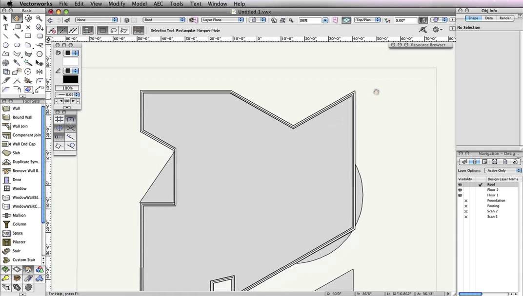 GSG - Vectorworks Architect 2015 - 04 Creating the Roof Flashing Cap
