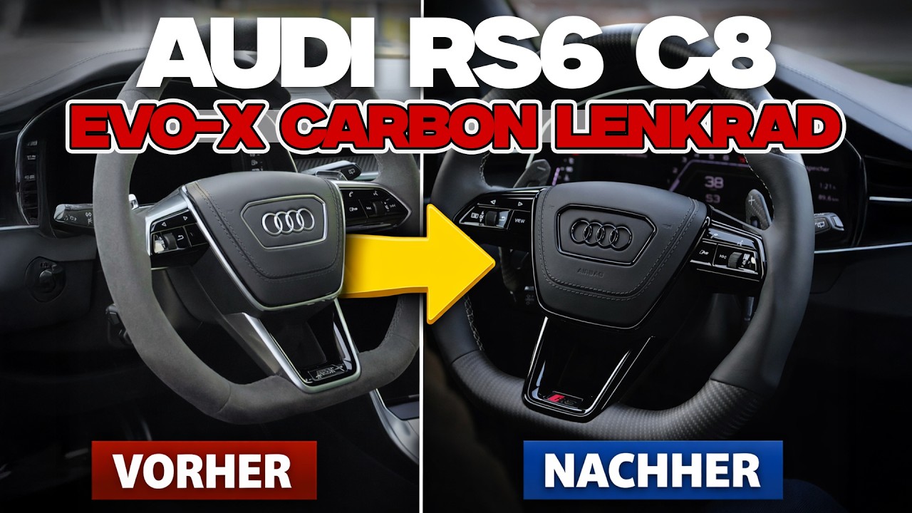 Audi RS6 C8 Daytona Grau Matt mit PSS Evo-X Carbonlenkrad Daytona Edition | by PS Sattlerei