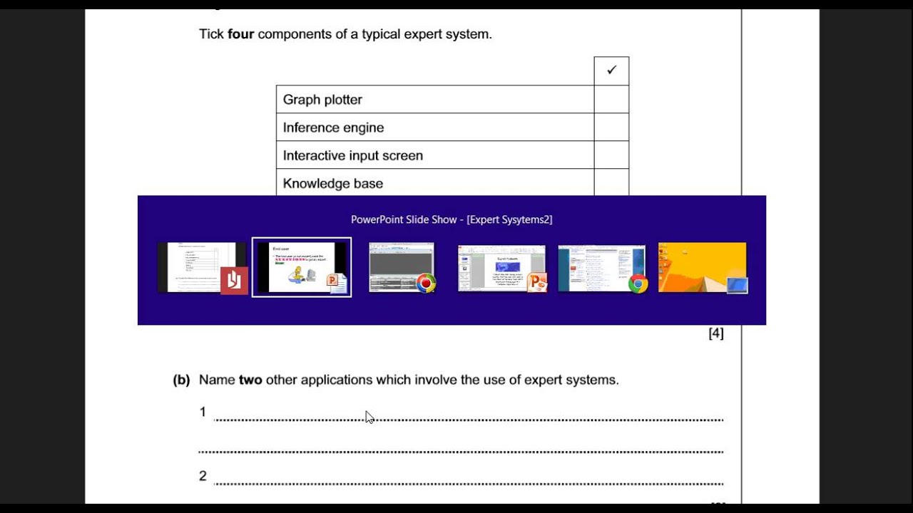 iGCSE ICT Cambridge Expert Systems