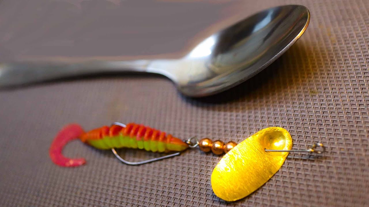 How to make a spinner wing with a tablespoon | diy fishing lure