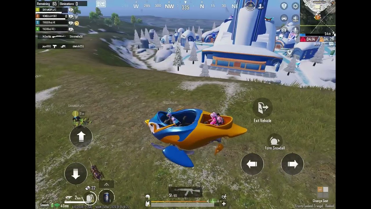 Playing with Shivangi YT sister 8 kills with dinner watch full match #Shivangiyt #venblujaytg ep 52
