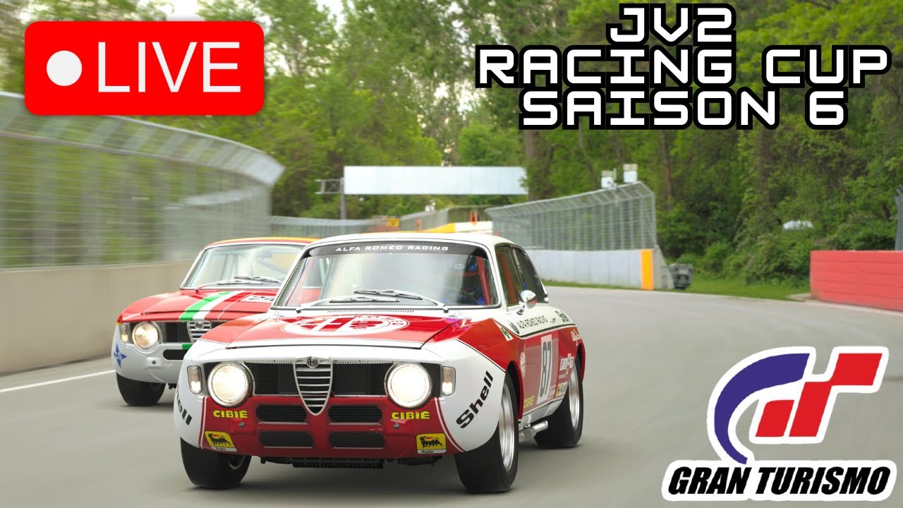 Live Gran Turismo 7 - JV2 Racing Cup POULE 2 - Alfa Romeo Giulia 1967 sur Gilles Villeneuve