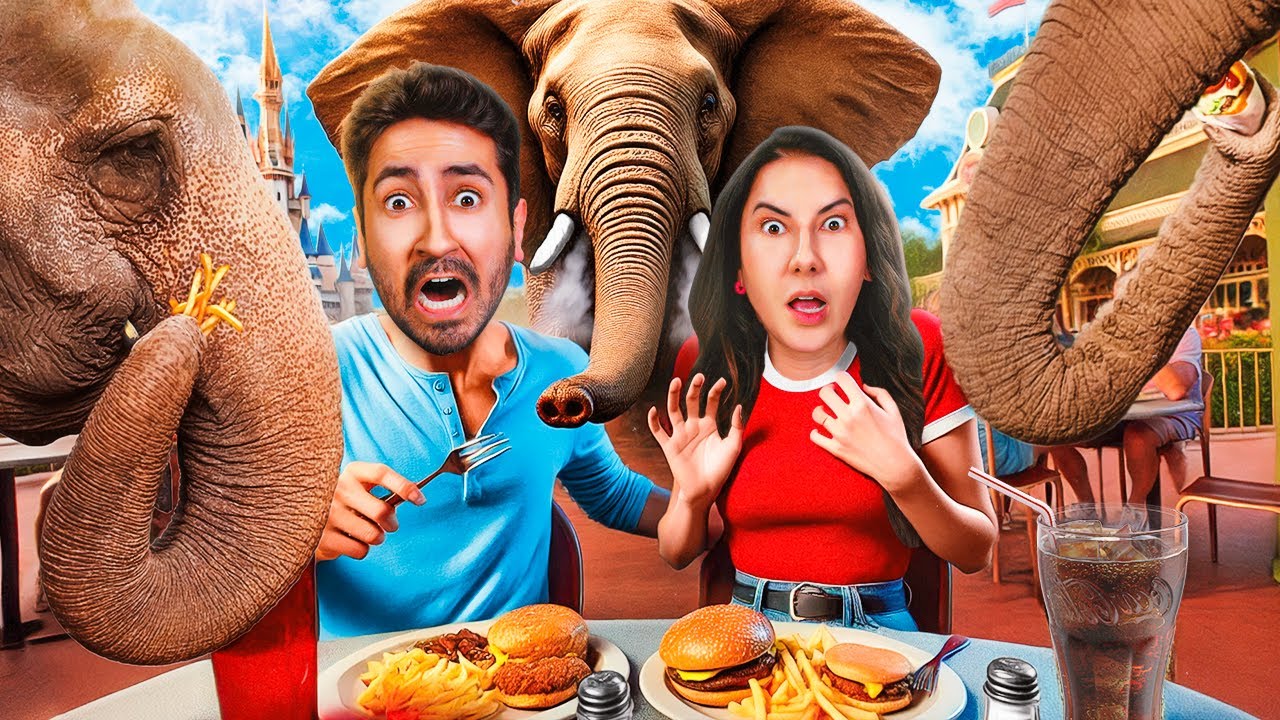ALMO&Ccedil;AMOS COM ELEFANTES NA DISNEY