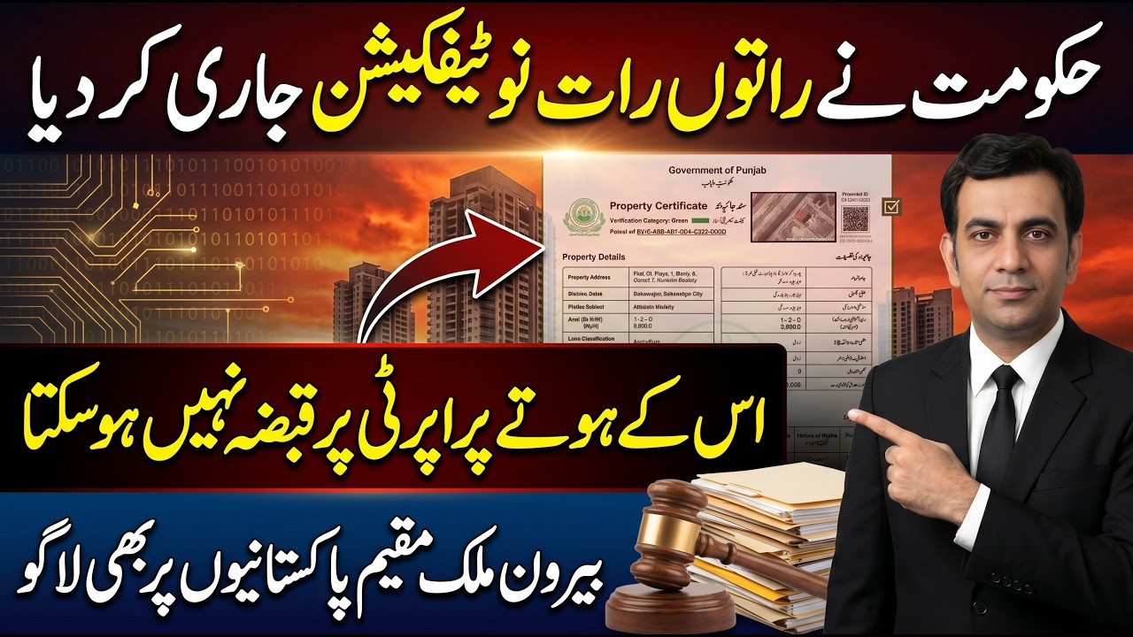 Government ISSUED Notification to get Green property certificate