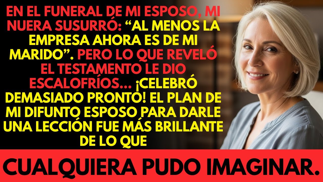 En El Funeral De Mi Esposo, Mi Nuera Susurró Fuerte: “Al Menos El...”