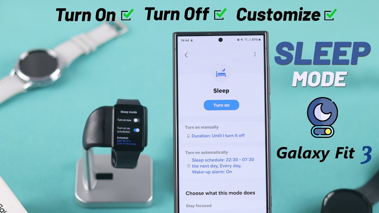 Sleep Mode on Samsung Galaxy Fit 3! [How to Use & Schedule]