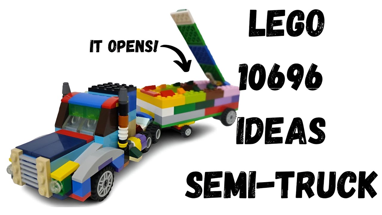 Lego 10696 Ideas - Semi-truck| Tutorial | MOC | Easy