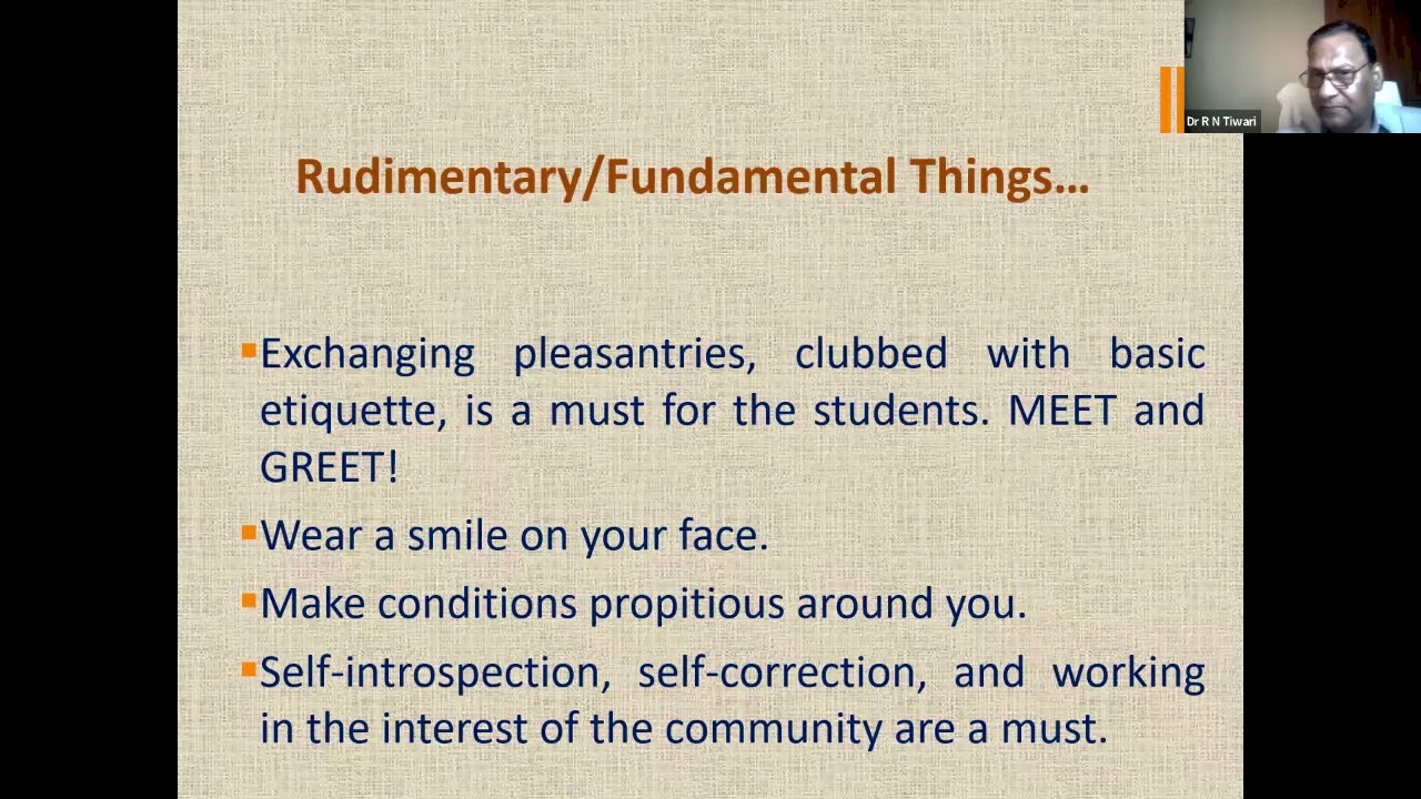 Dr R. N. Tiwari: English Matters: Classroom Management: Video# 85