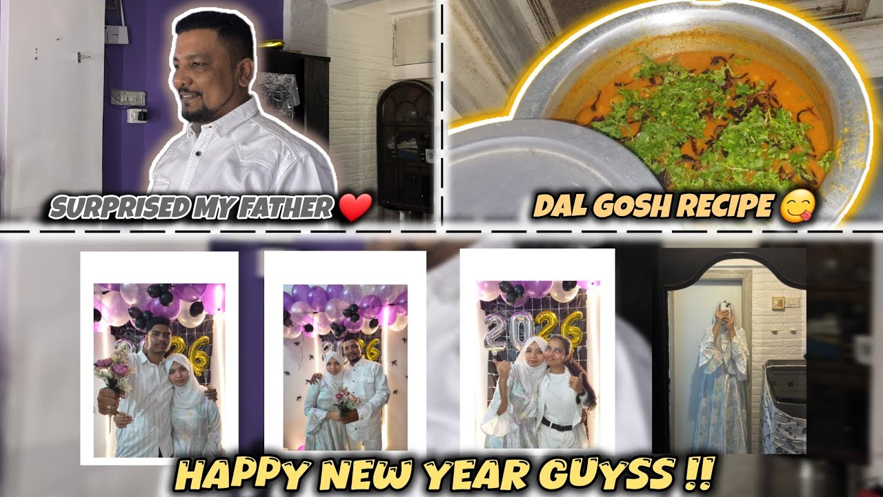 New Year Celebration at Home With Family 🤍 | Vlog✨ | Recipe of Dal Gosh | Fatima Khan🌸 |
