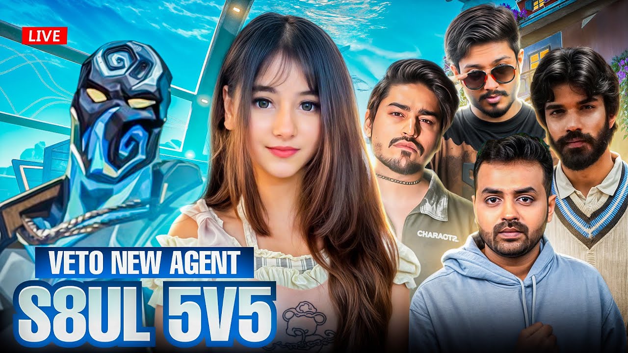 VALORANT New Agent VETO Early Access w @S8ULGG 5V5 ❤️✨#s8ul  #s8ulharshi