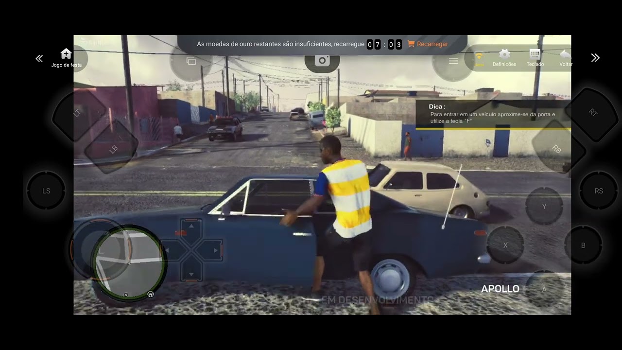 Jogando O 171 no apk Chiki no android