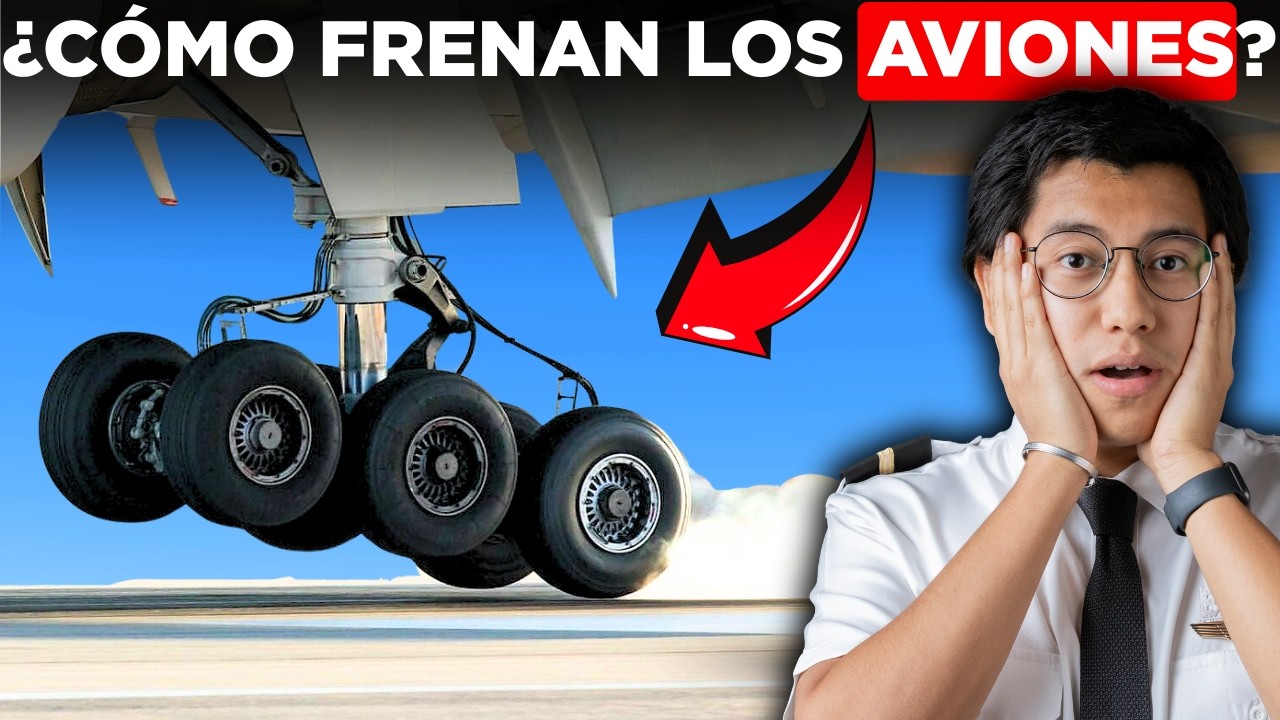 Cómo FRENAN los aviones de 250 km/h a 0 en segundos