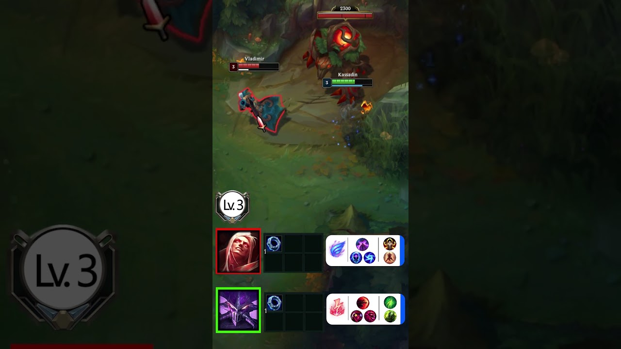 Kassadin vs Vladimir LEVEL 3 Duel! ⚔️ Early-Game Mage Battle Gets INTENSE! | LoL 1v1