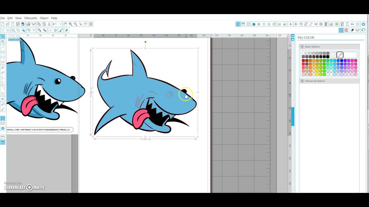 Silhouette Tracing Image Help for cutting in Vinyl - breakdown jpeg into cut layers