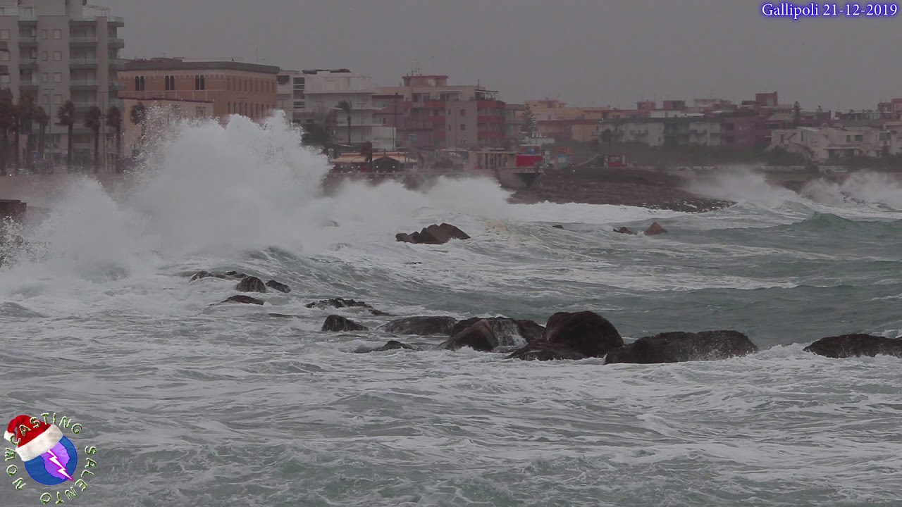 Mareggiata Gallipoli 21 Dicembre 2019