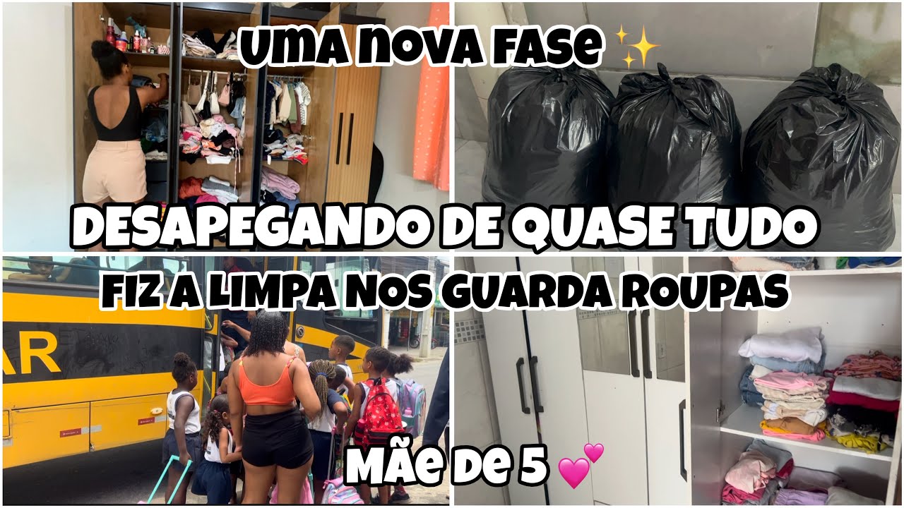 DESAPEGANDO DE QUASE  TUDO 😱| COMECEI PELAS ROUPAS | vem novidades por aí 🥹