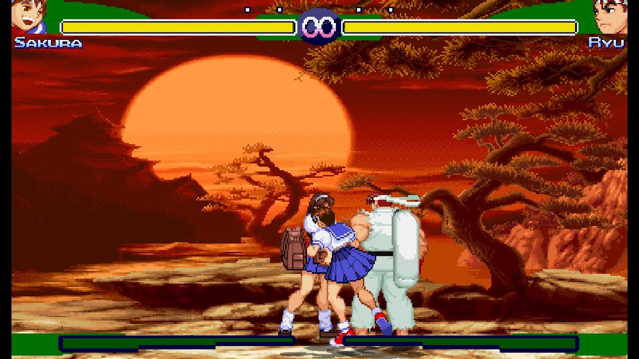Street Fighter Zero 3 (PotS Style) - Sakura Vs. Ryu