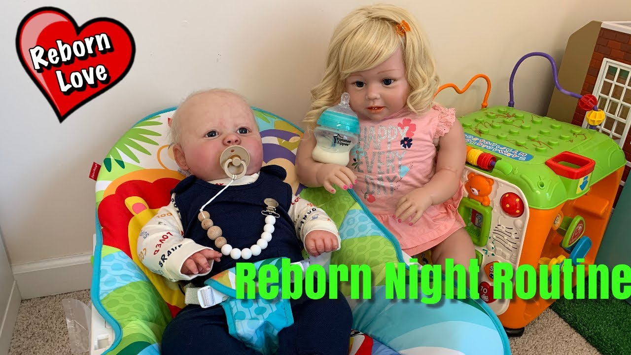 Night Routine With 3 Reborns a Toddler and baby Reborn Role Play