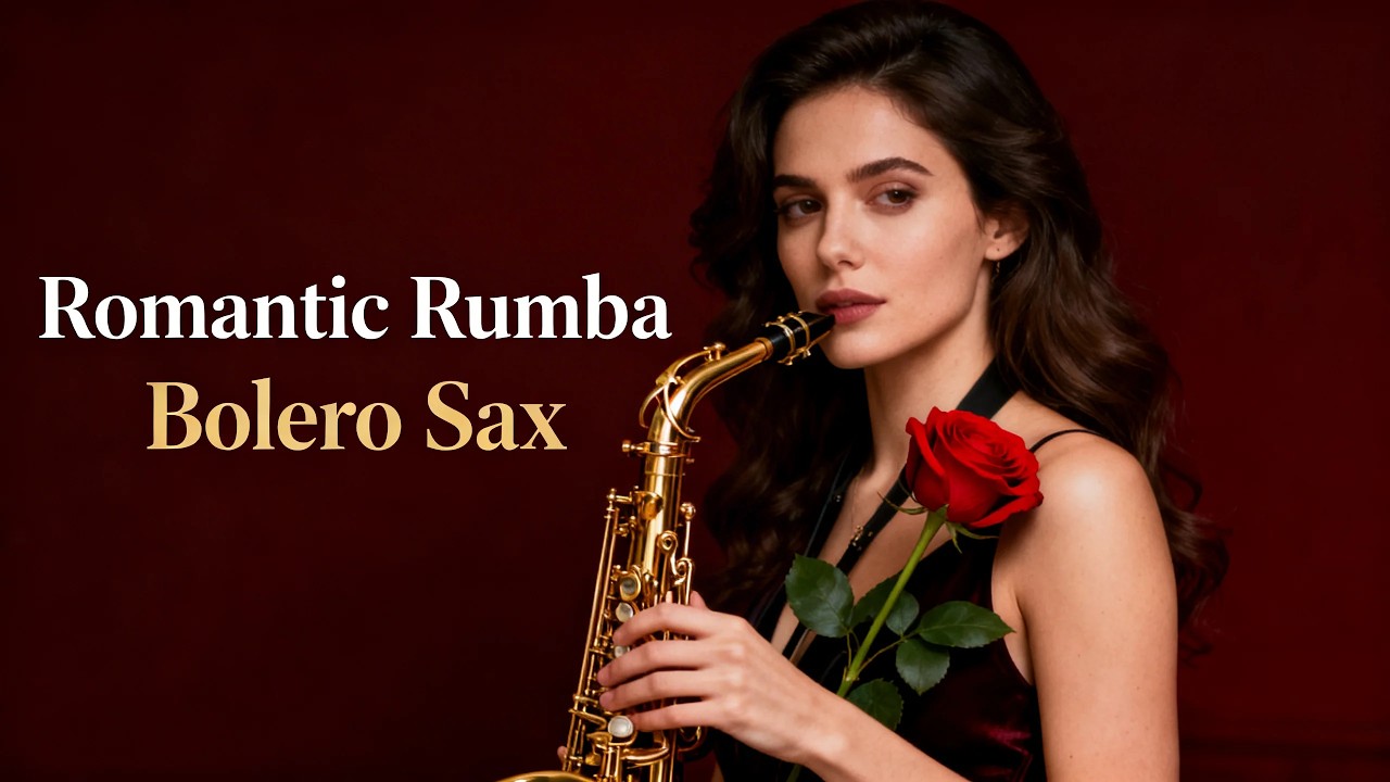 🎷 Romantic Rumba Bolero Sax EN VIVO 🔴 Música Instrumental Suave para Noches de Amor