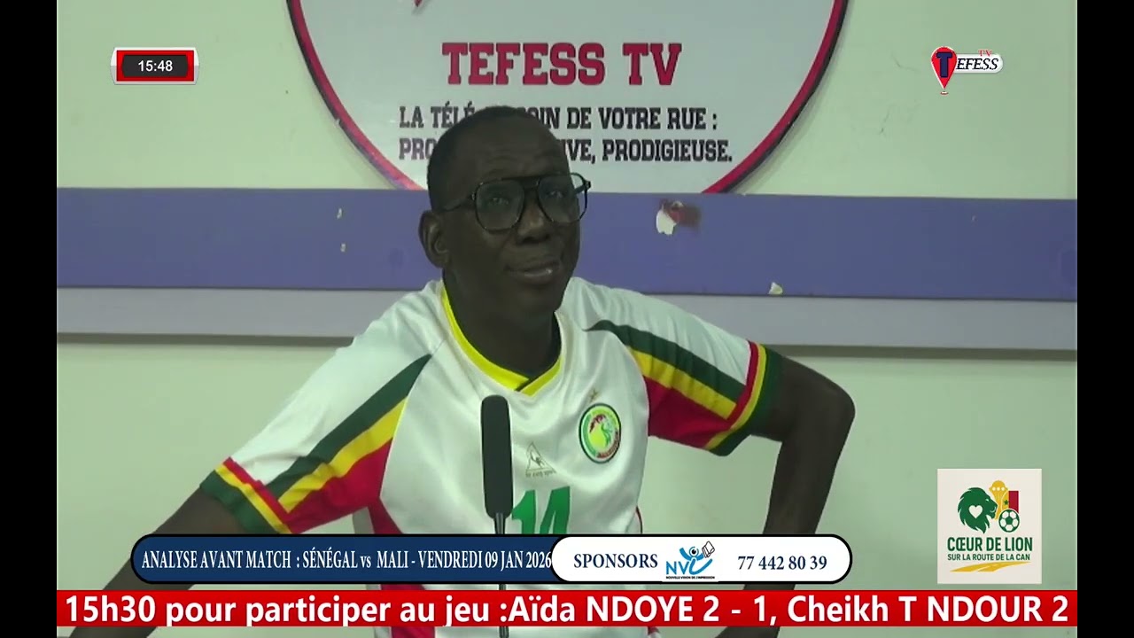 Analyse avant Mach Sénégal vs Mali avec Alain Ndiour et ses invités sur Tefess TV