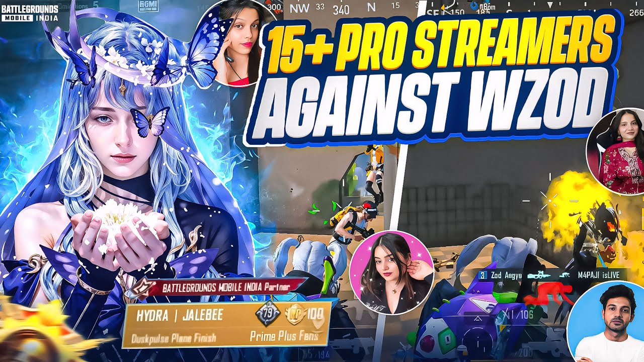 15+ Pro Streamers SHOCKED ‼️ Streamers Called Me Conqueror PRO Player 🔥 | Wzod Vs Streamers | BGMI