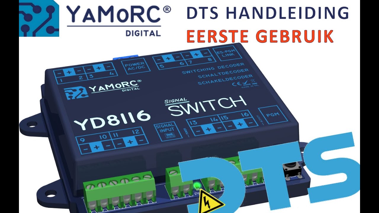 DTS Handleiding: Eerste gebruik van de YaMoRC YD8116 Signal Switch