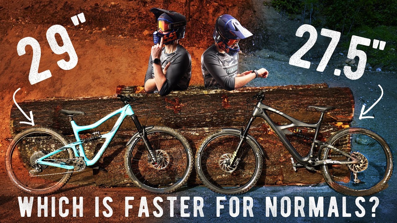 Which is Faster for Average Riders? // 27.5 VS 29 TIMED BATTLE