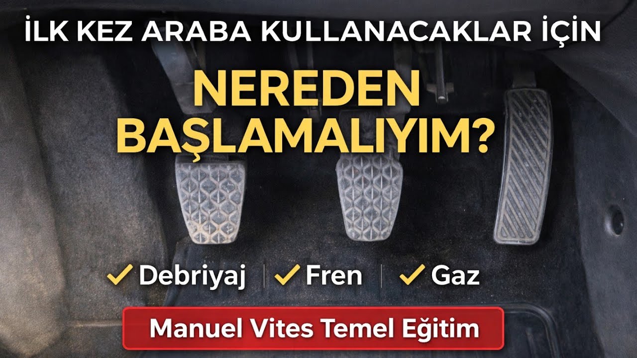 MANUEL VİTES ARABA NASIL KULLANILIR?DUR-KALK/YOKUŞ KALKIŞ/HOW TO DRİVE A MANUAL TRANSMİSSİON CAR?.
