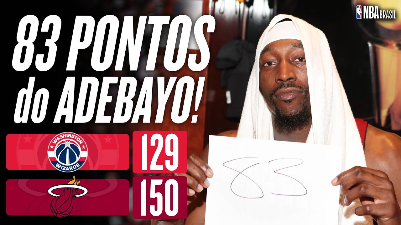 ADEBAYO SUPERA KOBE E FAZ A SEGUNDA MAIOR PONTUAÇÃO DA HISTÓRIA DA NBA! - Melhores Momentos