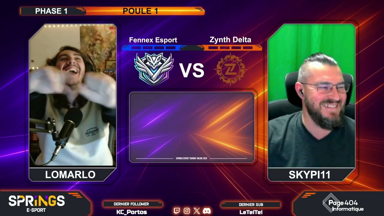 Tournoi Springs E-sport | Phase 1 - Poule 1 | Fennex Esport VS Zynth Delta