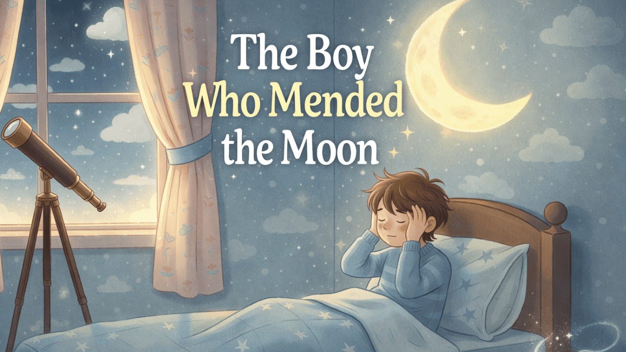 ✨ The Boy Who Mended the Moon | Magical Bedtime Story for Kids (Sleep & Relax) 🌙