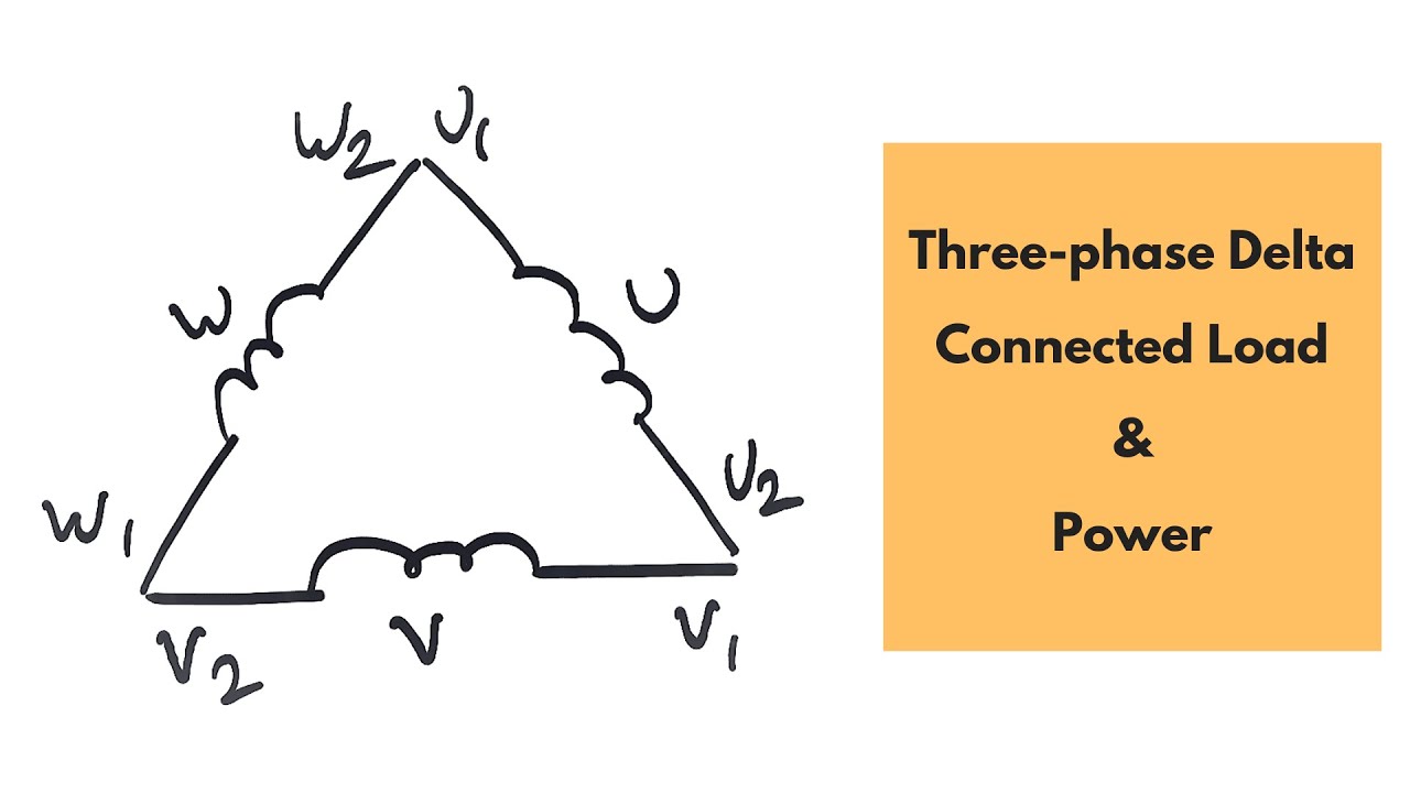 Three phase delta connection and three phase power