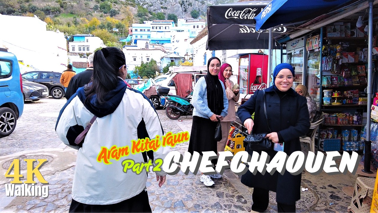 Exploring Chefchaouen🇲🇦||4K Walking||The Blue City||20 Day In Europe
