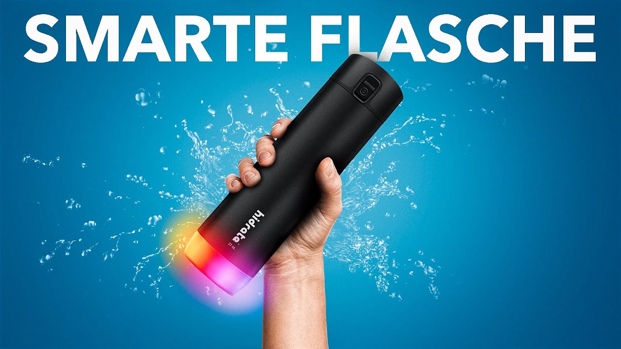 Unnötig oder geil? Apple verkauft jetzt smarte Trinkflaschen (HidrateSpark Steel im Test)