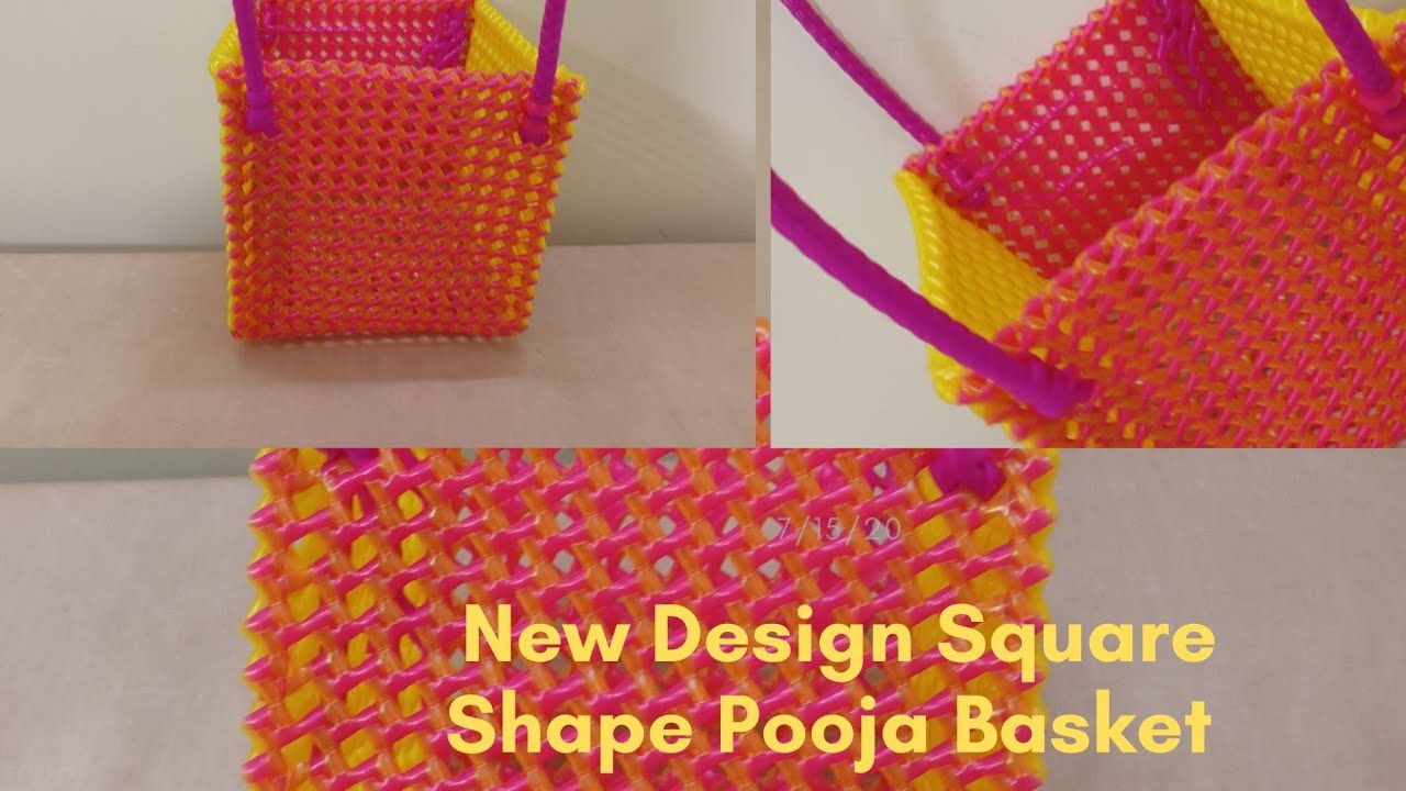 New Model Speacial Pooja Basket Making Tutorial For Beginners @SaiCraftWorks