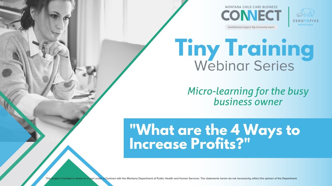 Tiny Training Series - What Are the 4 Ways to Increase Profit?