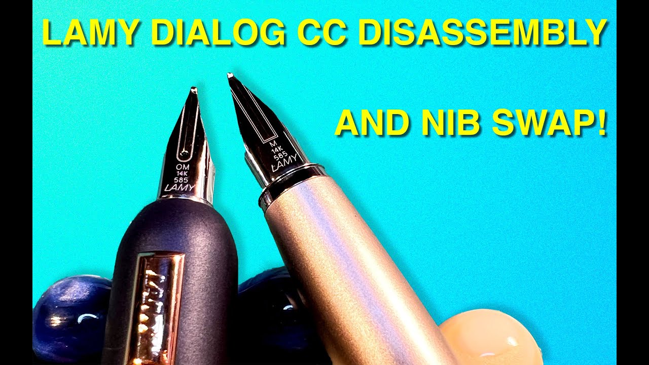 Inkquiring Minds Workbench Ep 15 - Lamy Dialog cc Disassembly and Nib Swap