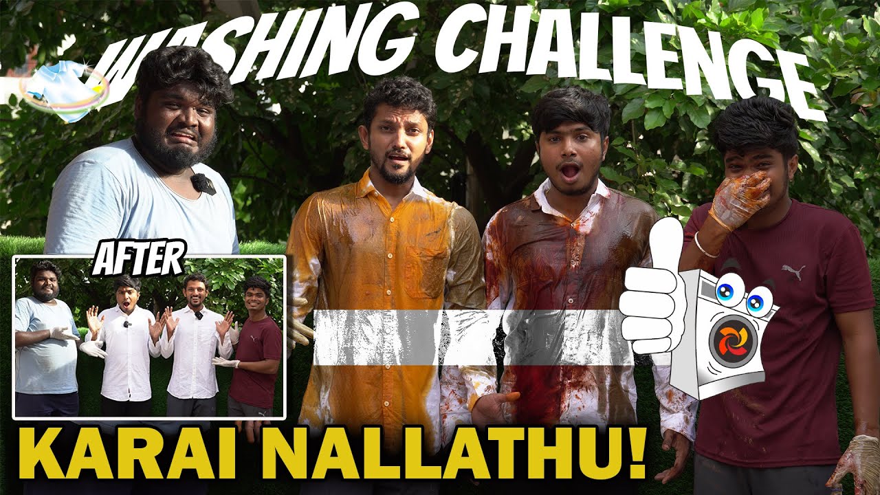 Who Removes the Maximum Stain WINS!😍💯 | WASHING CHALLENGE 😂