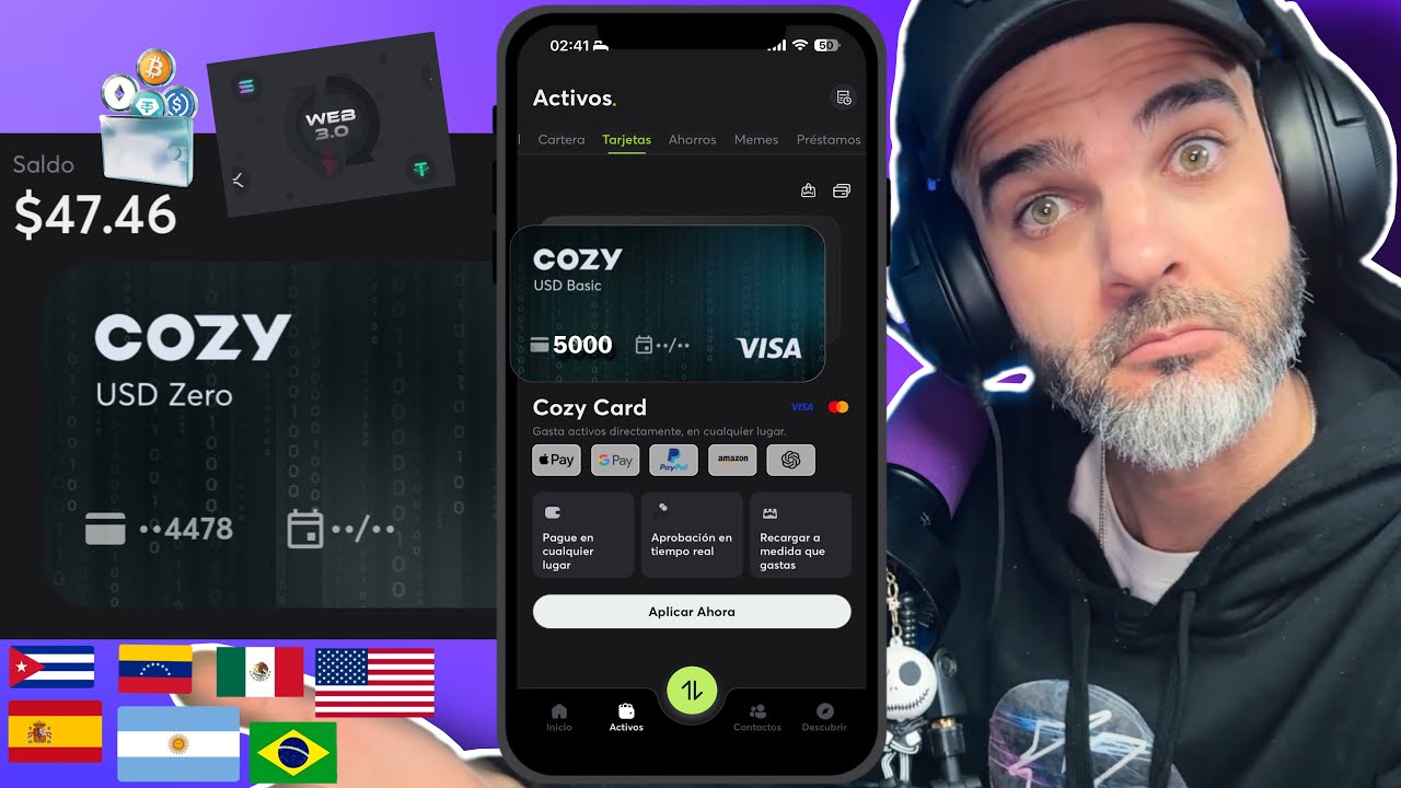 🔥La TARJETA visa Mastercard Cozy Wallet PARA compras INTERNACIONALES