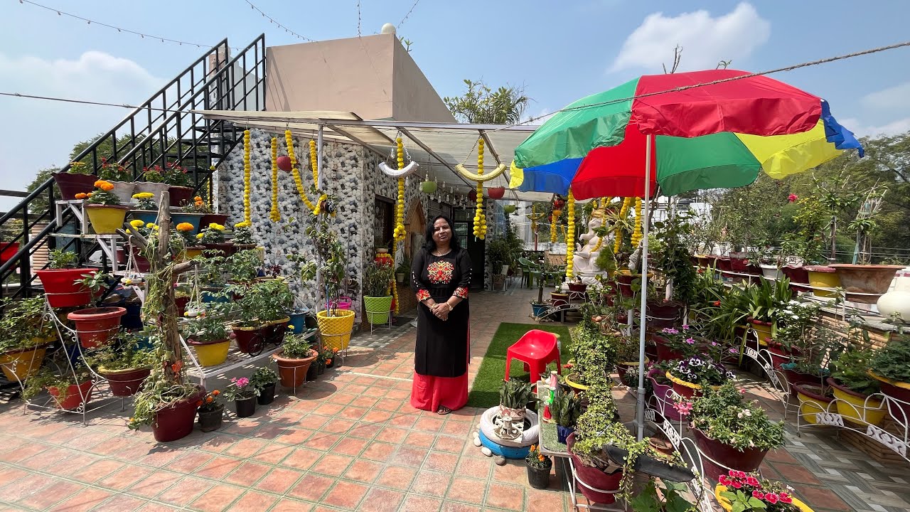 लखनऊ का ये गार्डन आपको मंत्रमुग्ध कर देगा 😲 छत पर की ज़बरदस्त बाग़वानी 🪴 Lucknow Series EP-10