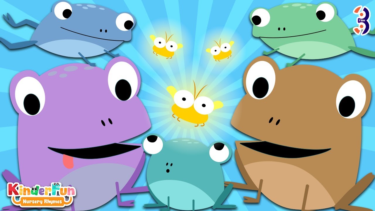 Five Little Speckled Frogs 🐸 | Counting Song & Nursery Rhymes for Kids | Learn Numbers for a Reason