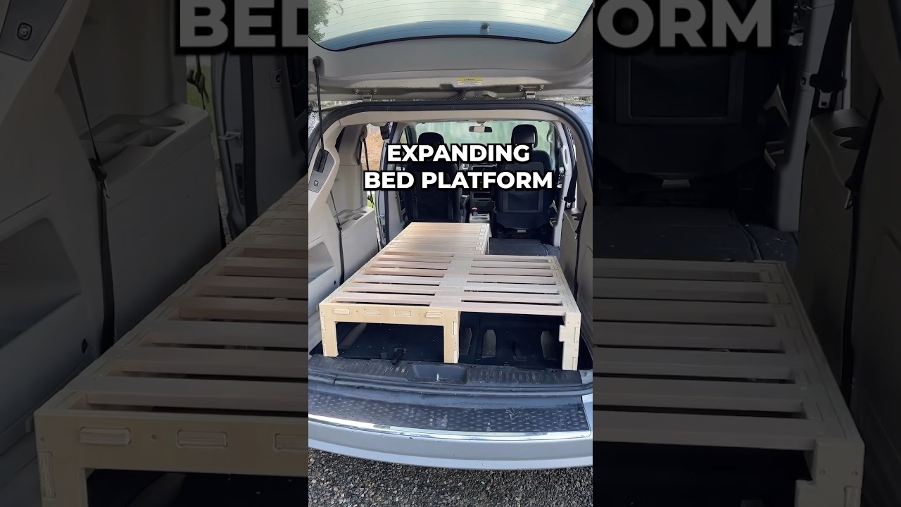 Start your car camping or vanlife journey with this modular expanding bed platform kit 🛠️ 🚐 🏔️