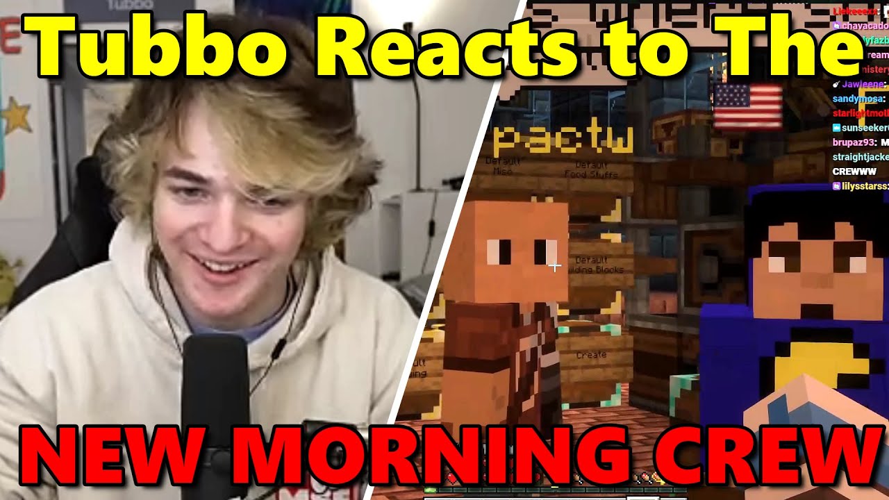 Tubbo Reacts to The New Morning Crew (Fit & Pac Cosplay) with his Daughter Sunny