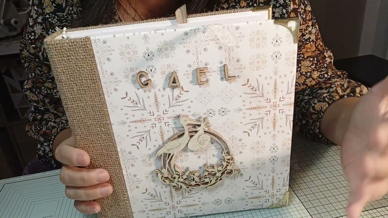 Pr&eacute;sentation album b&eacute;b&eacute; personnalis&eacute;, coocooning, couleurs tr&egrave;s tr&egrave;s douces 😍