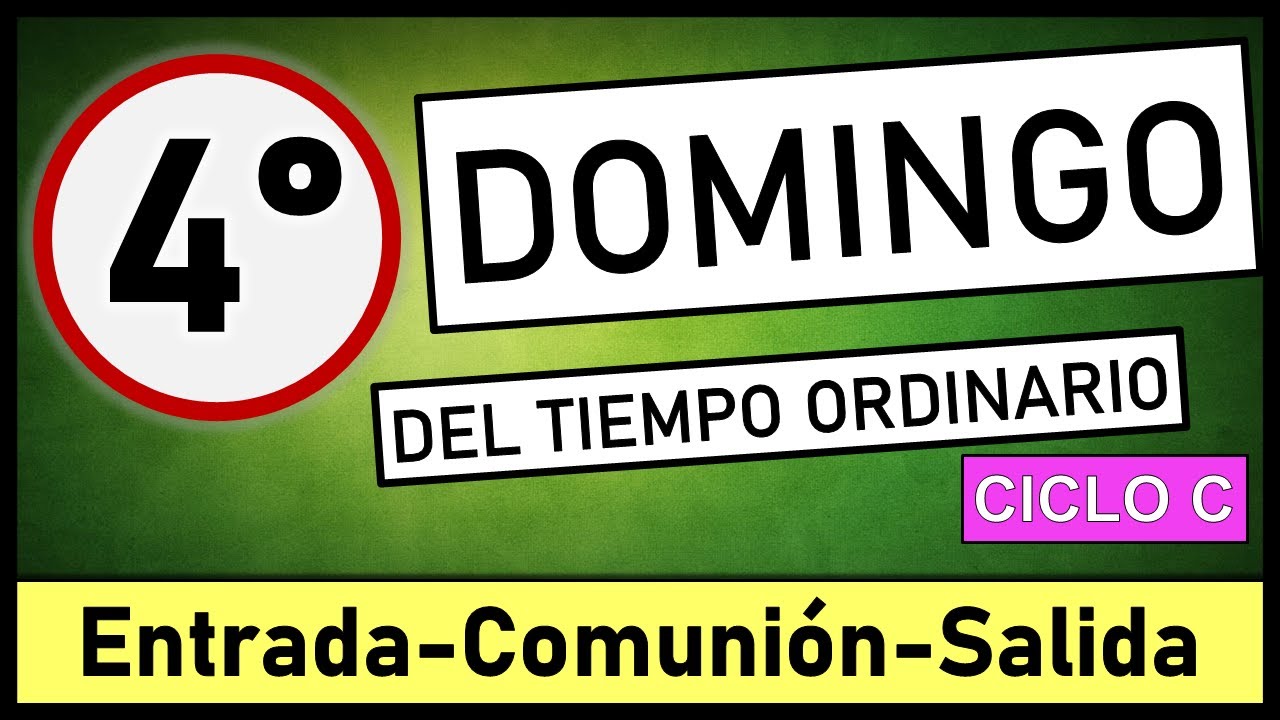 🟢CANTOS PARA IV DOMINGO DEL TIEMPO ORDINARIO │1 de febrero 2026 │Canto de entrada, comunión y salida