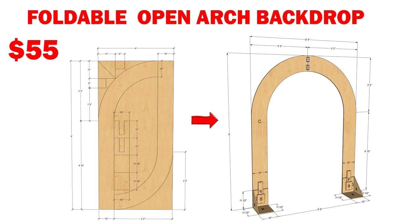 How to Build a Foldable Open Arch Backdrop Panel