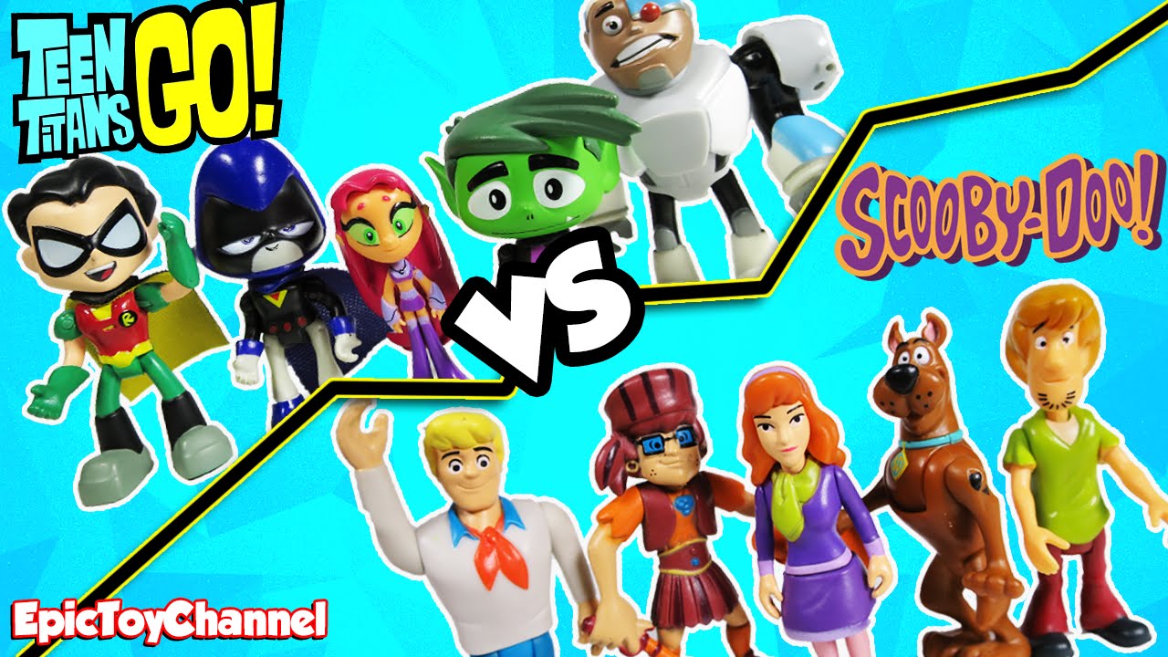 TEEN TITANS GO! vs SCOOBY DOO Haunted Mansion Dance Party by Epic Toy Channel a Funny Kid Video