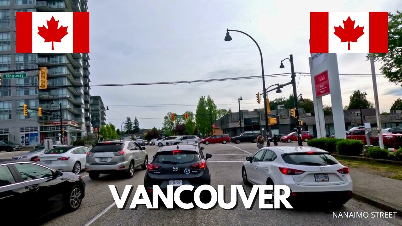 Driving around Vancouver and Burnaby 🇨🇦 | Real-Time City Drive | British Columbia