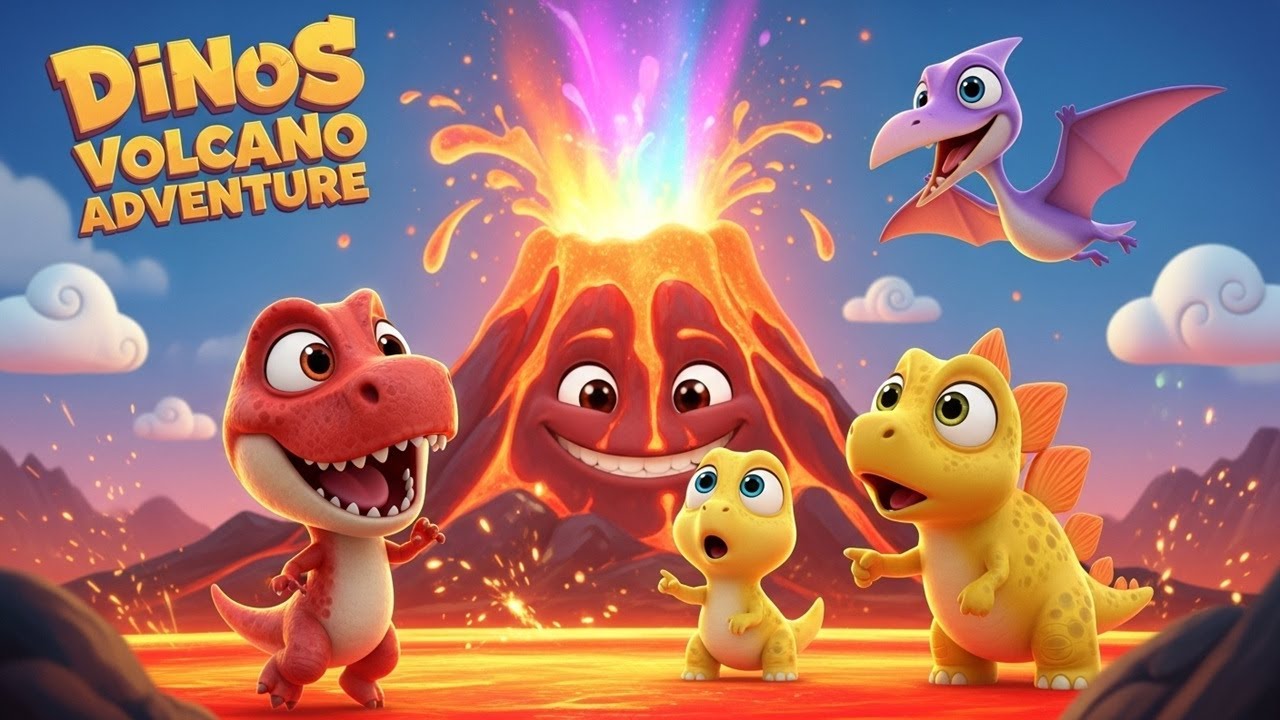 Dinos Volcano Quest | Kids Learn Prehistoric Animals | Kids Songs  & Cartoons | Babyland