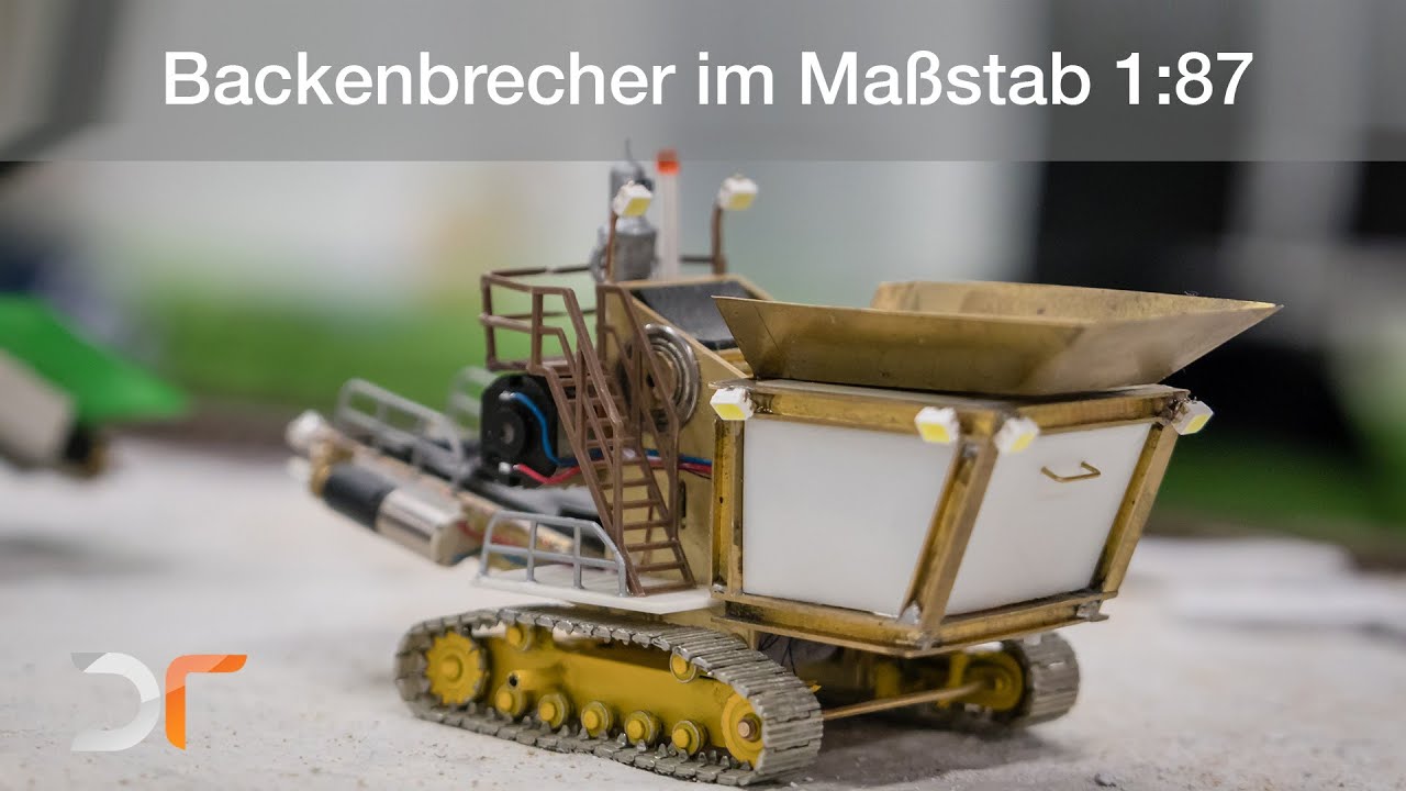Ferngesteuertes Funktionsmodell eines Backenbrecher im Maßstab 1:87